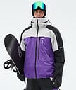 Montec Oracle Snowboardjakke Herre Light Grey/Black/Vivid Purple
