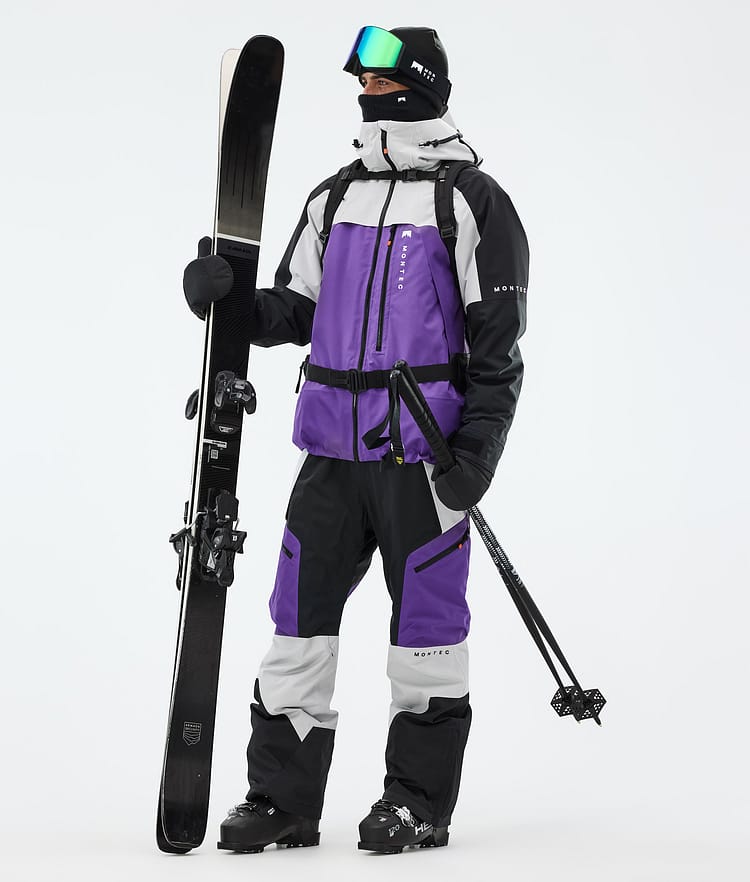 Montec Oracle Skijakke Herre Light Grey/Black/Vivid Purple, Bilde 3 av 10