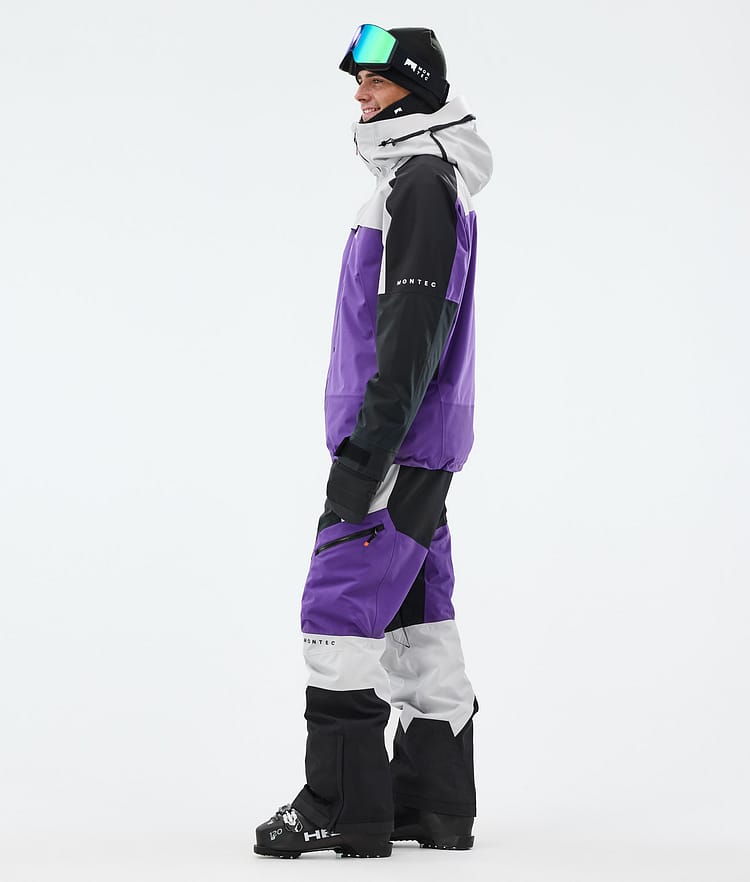 Montec Oracle Skijakke Herre Light Grey/Black/Vivid Purple, Bilde 4 av 10