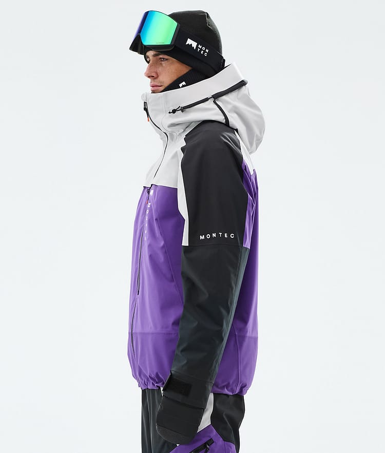 Montec Oracle Skijakke Herre Light Grey/Black/Vivid Purple, Bilde 6 av 10