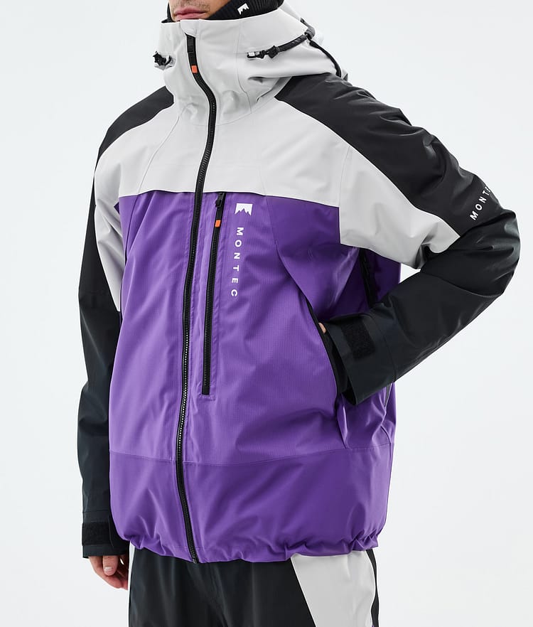 Montec Oracle Skijakke Herre Light Grey/Black/Vivid Purple, Bilde 8 av 10