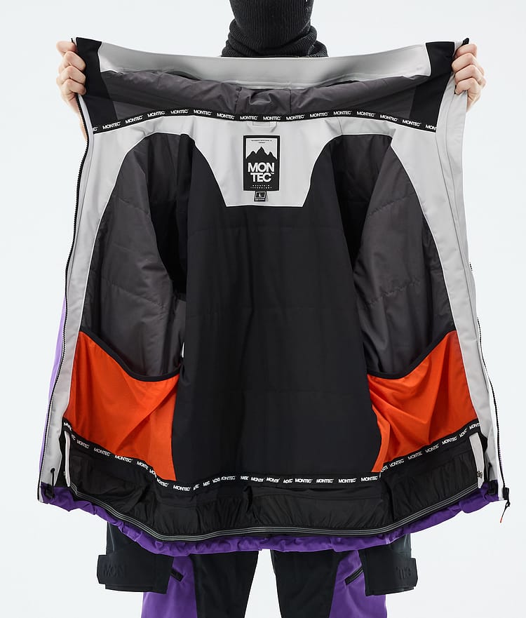Montec Oracle Skijakke Herre Light Grey/Black/Vivid Purple, Bilde 10 av 10