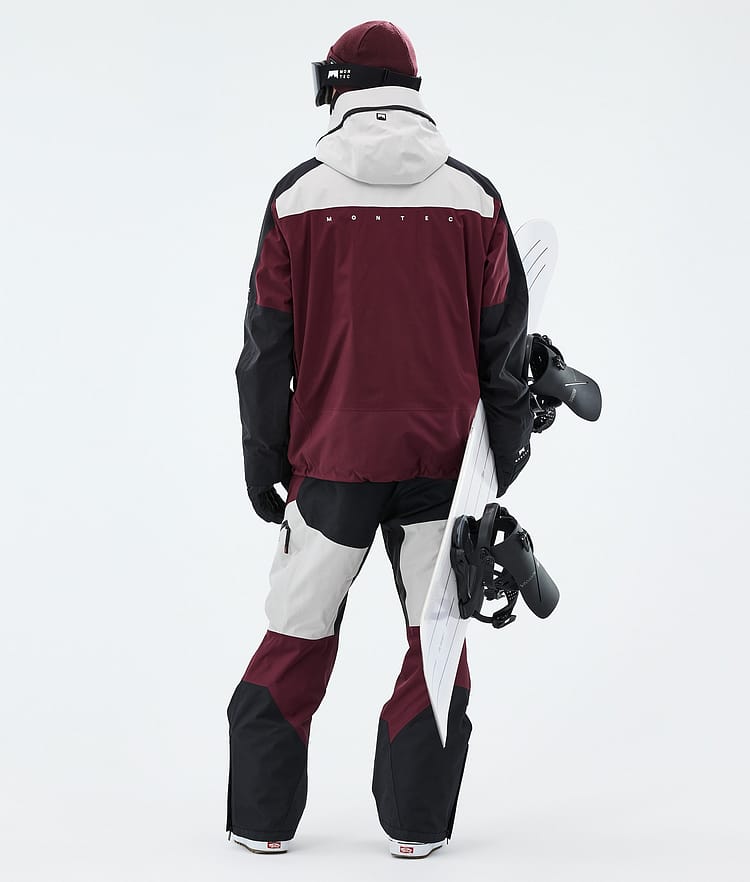 Montec Oracle Snowboardoutfit Herre Light Grey/Black/Burgundy, Bilde 3 av 3
