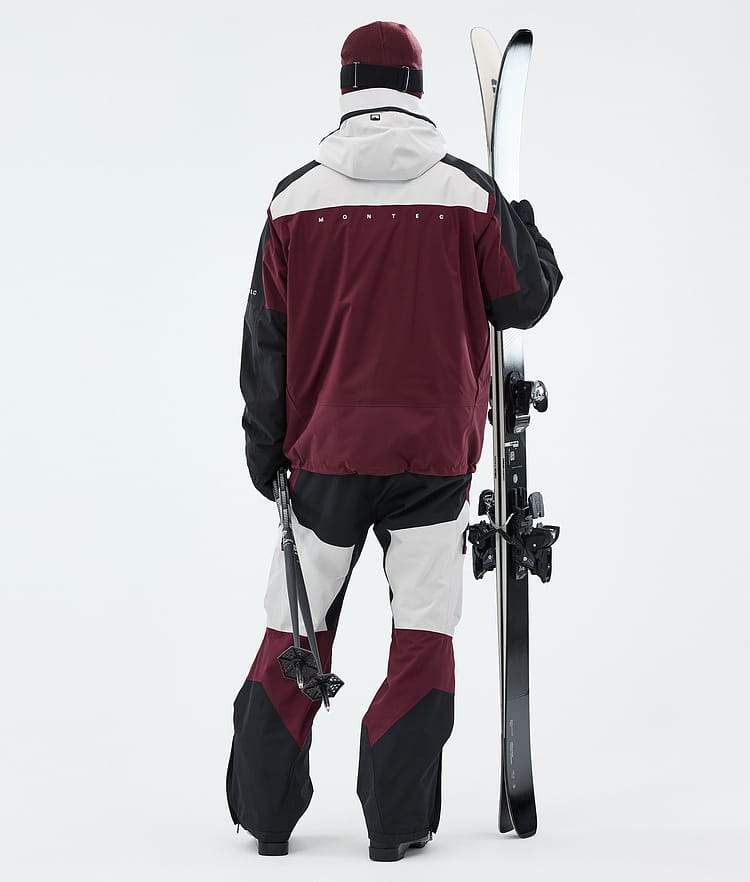Montec Oracle Skidoutfit Herre Light Grey/Black/Burgundy, Bilde 2 av 2