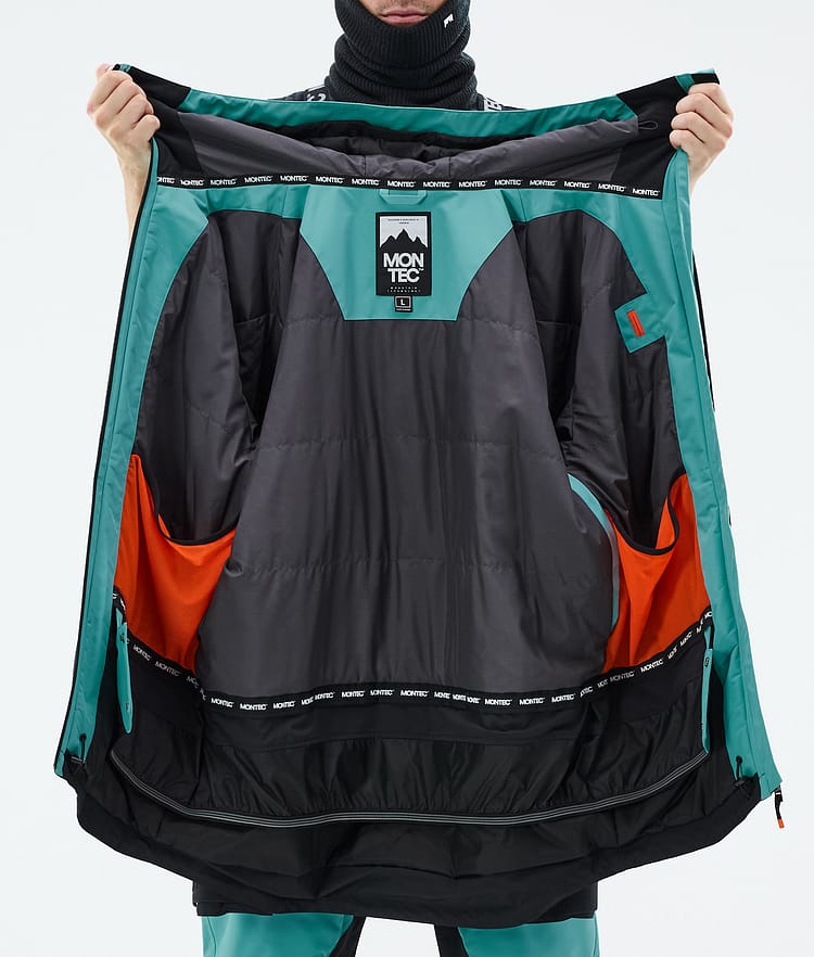 Montec Arch Snowboardjakke Herre Turquoise/Black, Bilde 10 av 10
