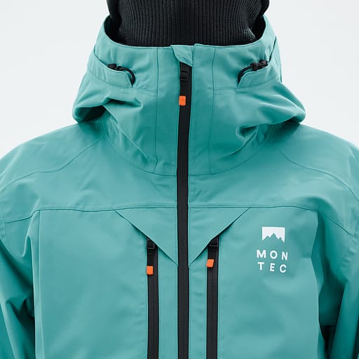 Frontglidelås med indre klaffer Hovedproduktdetaljbilde,