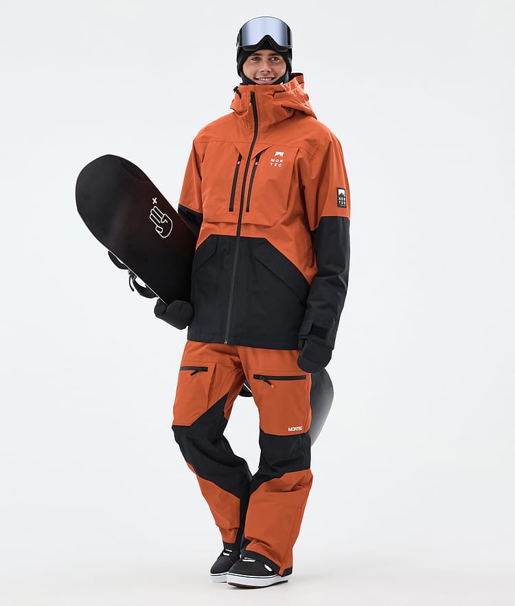 Montec Arch Snowboardjakke Herre Burned Orange/Black, Bilde 3 av 10