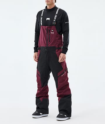Montec Dozer Snowboardbukse Burgundy/Black