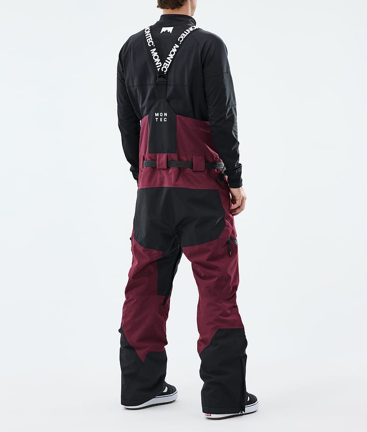 Montec Dozer Snowboardbukse Herre Burgundy/Black, Image 3 of 6