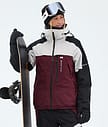Montec Oracle W Snowboardjakke Dame Light Grey/Black/Burgundy
