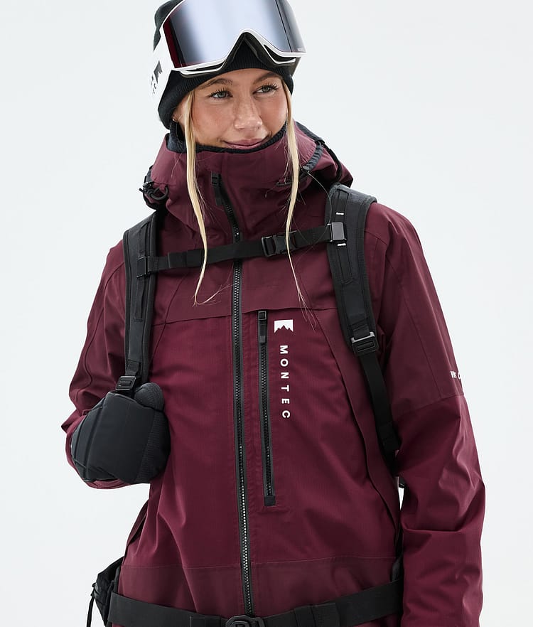 Montec Oracle W Snowboardjakke Dame Burgundy, Bilde 2 av 10