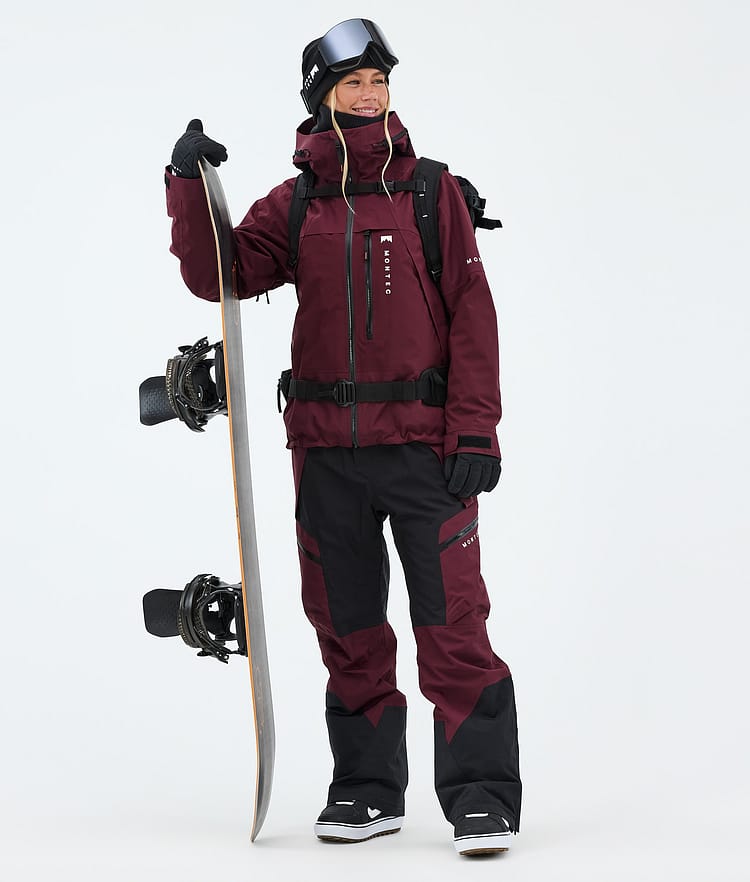Montec Oracle W Snowboardjakke Dame Burgundy, Image 2 of 9
