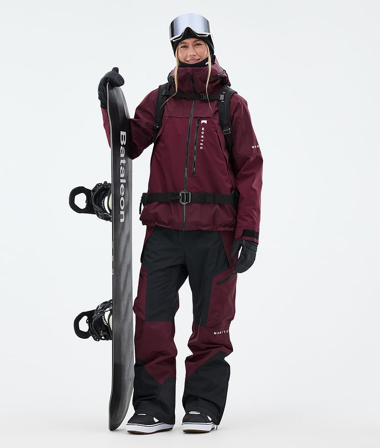 Montec Oracle W Snowboardjakke Dame Burgundy, Bilde 3 av 10