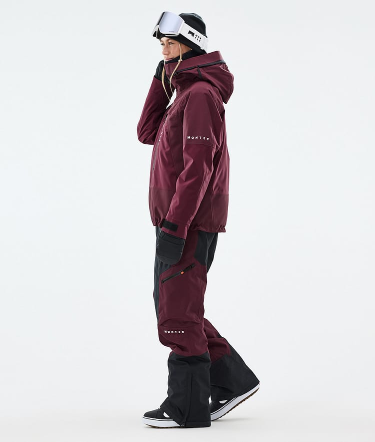 Montec Oracle W Snowboardjakke Dame Burgundy, Bilde 4 av 10