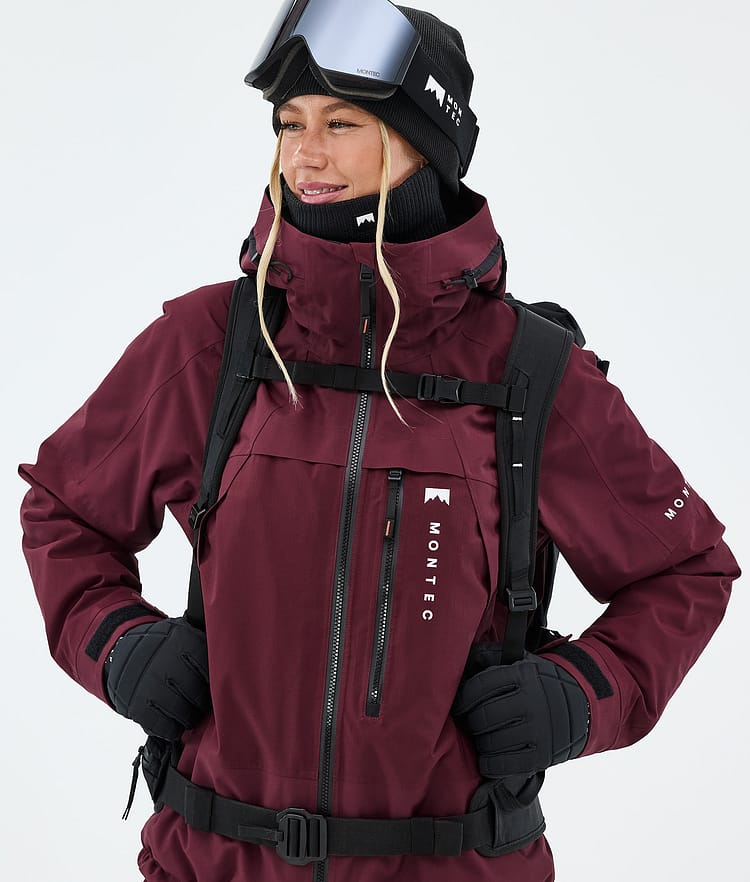 Montec Oracle W Snowboardjakke Dame Burgundy, Image 4 of 9