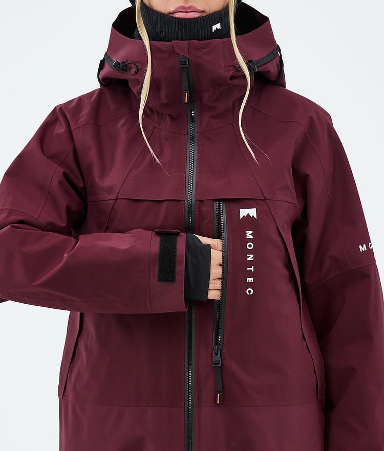 Montec Oracle W Snowboardjakke Dame Burgundy, Image 8 of 9