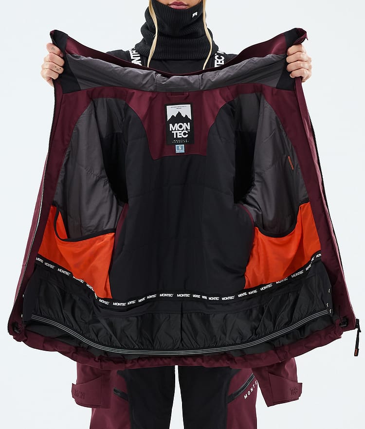 Montec Oracle W Snowboardjakke Dame Burgundy, Image 9 of 9