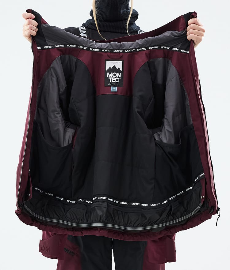 Montec Oracle W Skijakke Dame Burgundy, Bilde 10 av 10