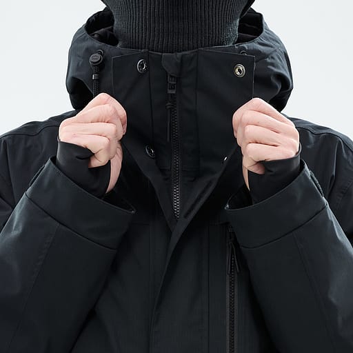 Glidelås foran med doble klaffer Hovedproduktdetaljbilde,