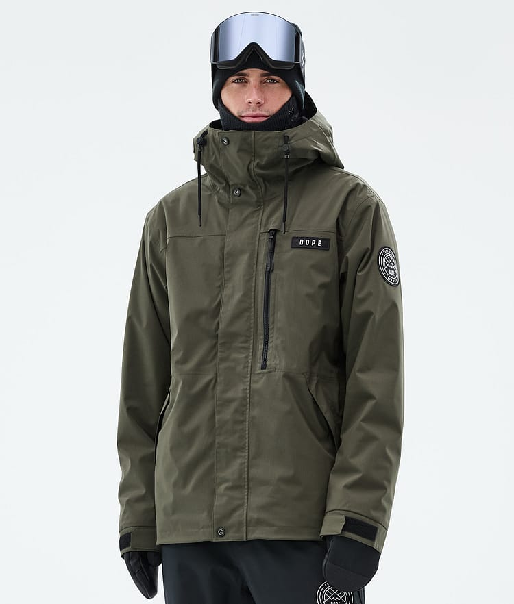 Dope Blizzard Full Zip Skijakke Herre Olive Green, Bilde 1 av 9