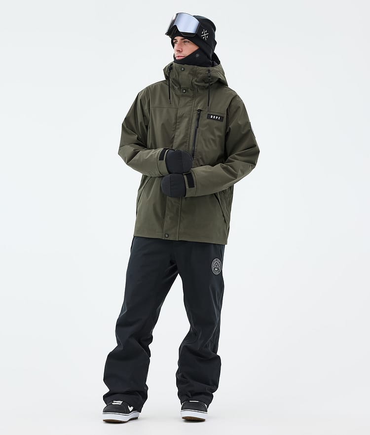 Dope Blizzard Full Zip Snowboardjakke Herre Olive Green, Bilde 2 av 9