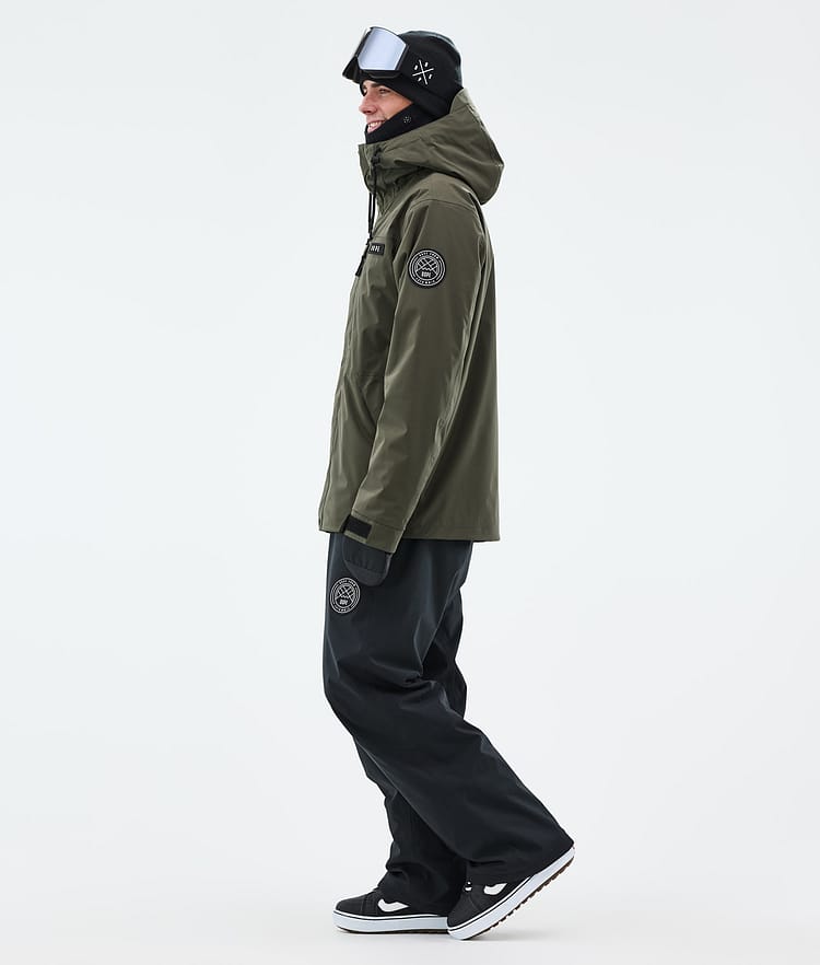 Dope Blizzard Full Zip Snowboardjakke Herre Olive Green, Bilde 3 av 9