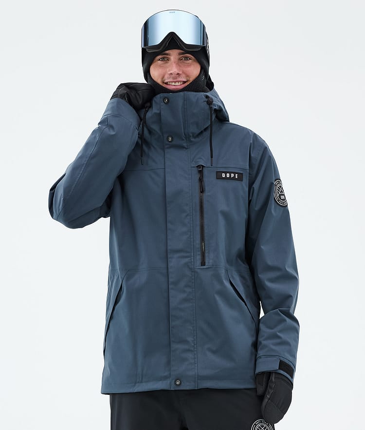 Dope Blizzard Full Zip Snowboardjakke Herre Metal Blue, Bilde 1 av 10