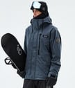 Dope Blizzard Full Zip Snowboardjakke Herre Metal Blue