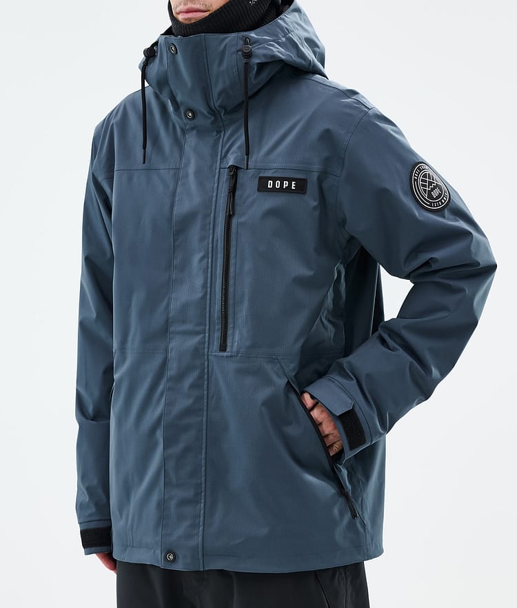 Dope Blizzard Full Zip Snowboardjakke Herre Metal Blue, Bilde 8 av 10