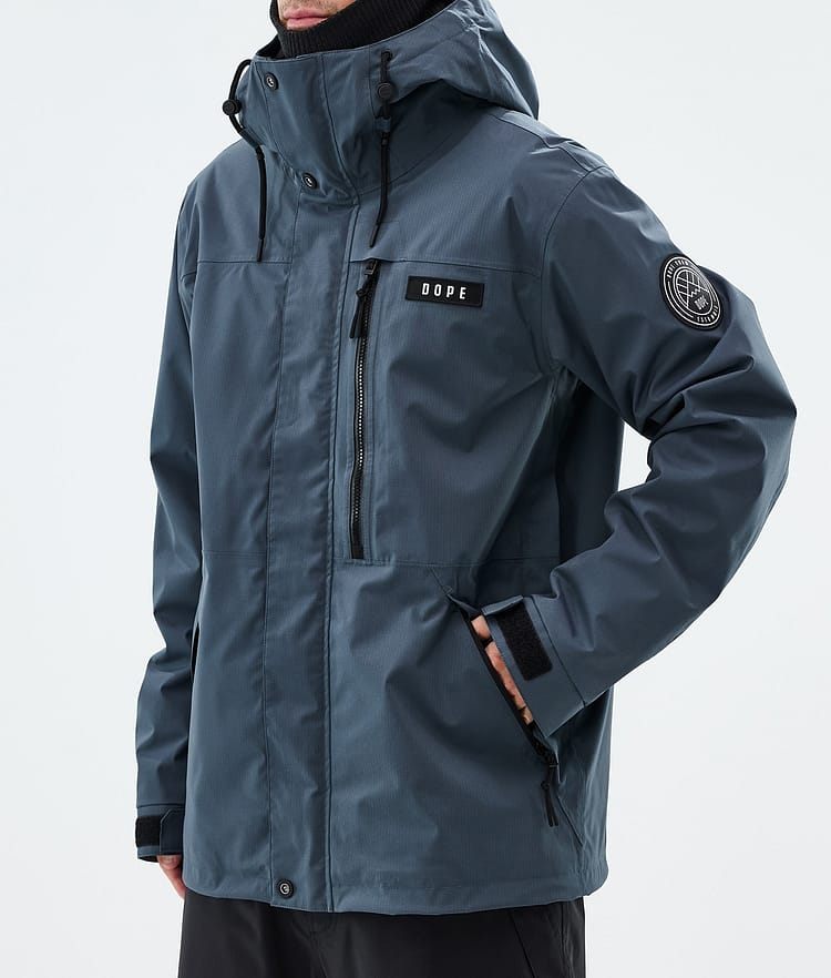 Dope Blizzard Full Zip Skijakke Herre Metal Blue, Image 8 of 10