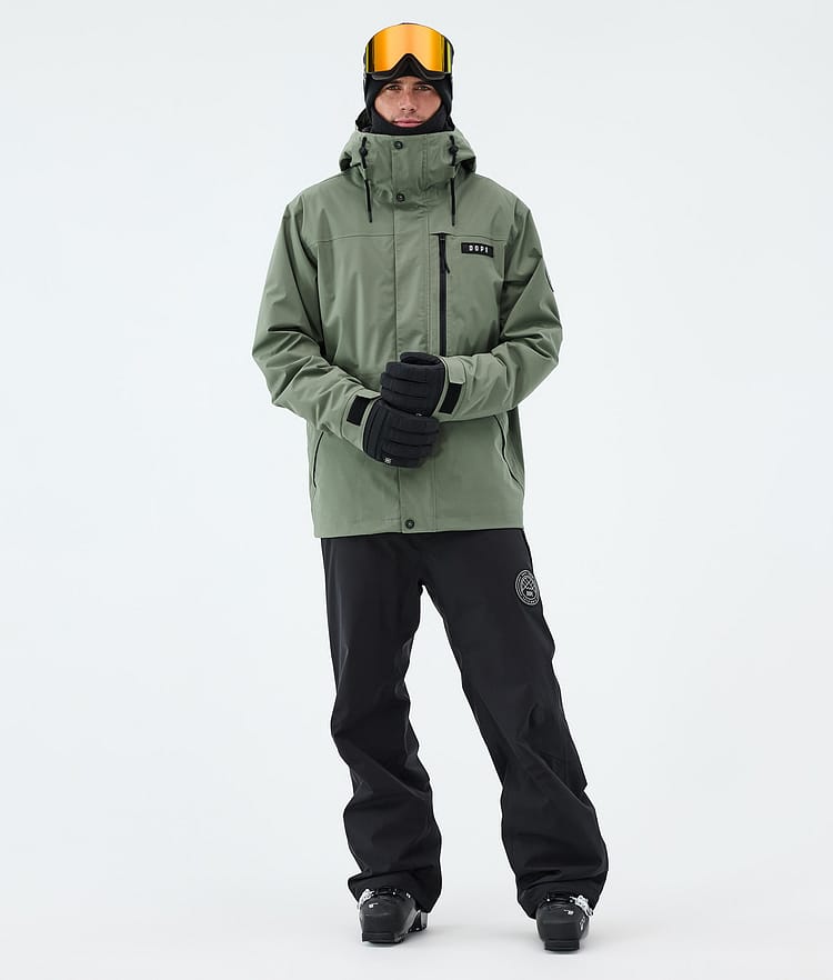 Dope Blizzard Full Zip Skijakke Herre Moss Green, Image 2 of 9