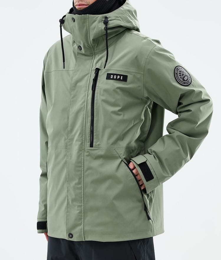 Dope Blizzard Full Zip Skijakke Herre Moss Green, Bilde 7 av 9