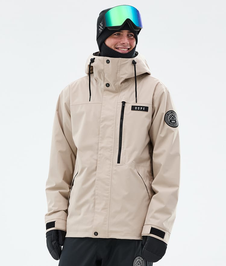 Dope Blizzard Full Zip Snowboardjakke Herre Sand, Bilde 1 av 9
