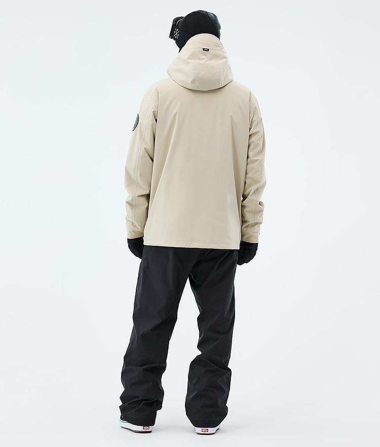 Dope Blizzard Full Zip Snowboardjakke Herre Sand, Image 3 of 9