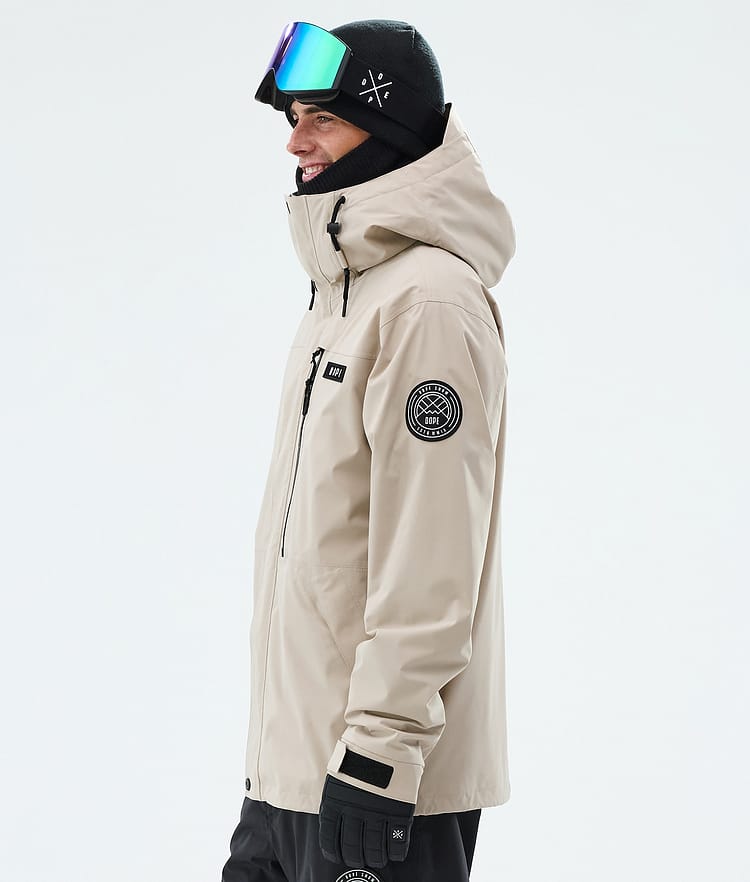 Dope Blizzard Full Zip Skijakke Herre Sand, Image 5 of 9