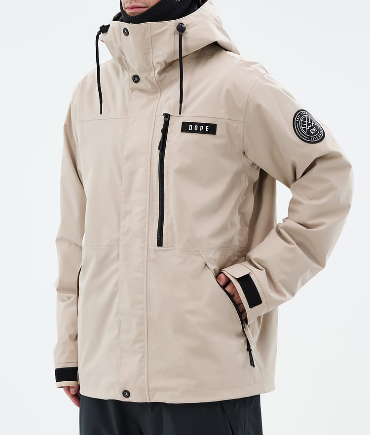 Dope Blizzard Full Zip Snowboardjakke Herre Sand, Bilde 7 av 9
