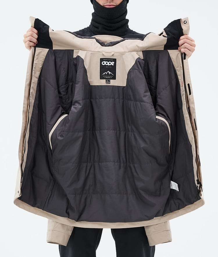 Dope Blizzard Full Zip Skijakke Herre Sand, Bilde 9 av 9