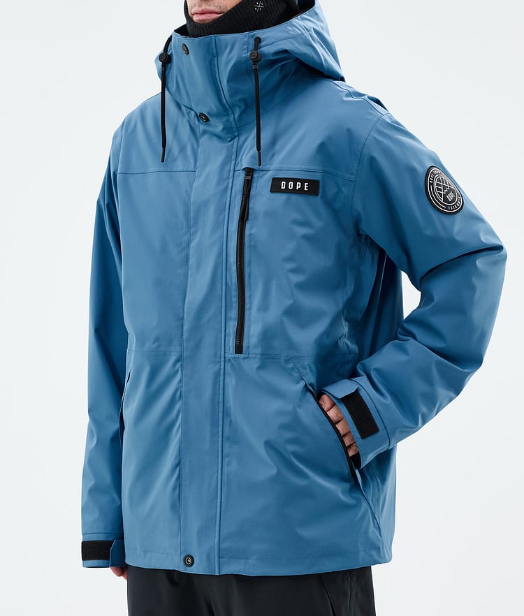 Dope Blizzard Full Zip Skijakke Herre Blue Steel, Bilde 7 av 9