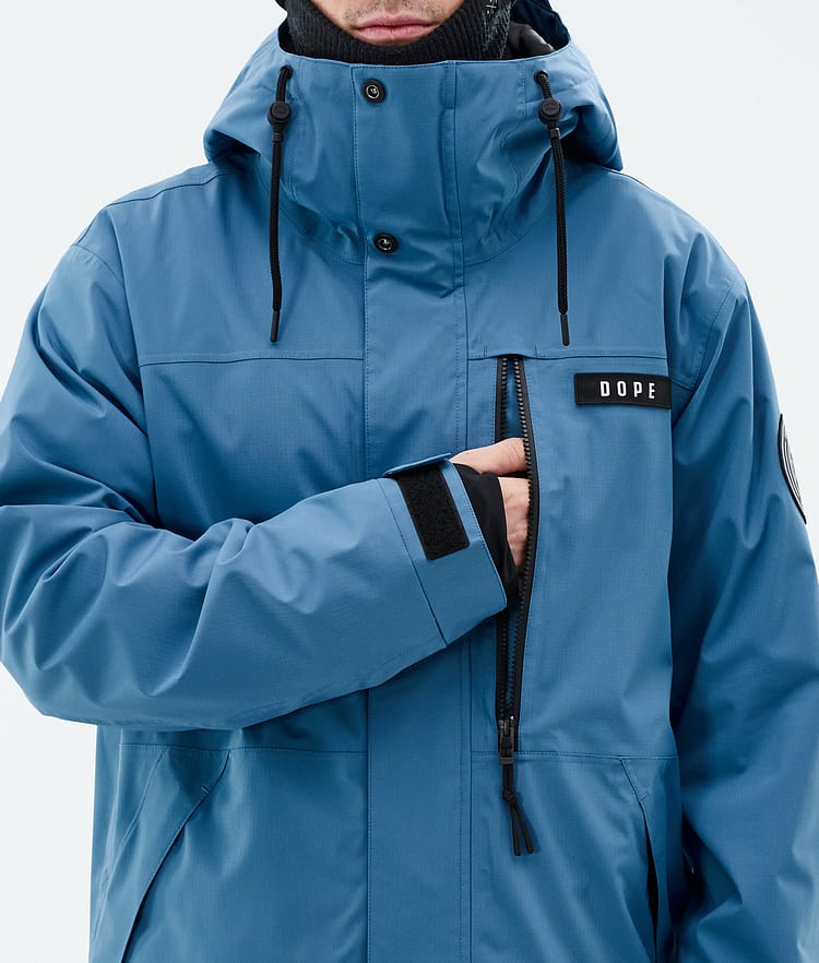 Dope Blizzard Full Zip Skijakke Herre Blue Steel, Bilde 8 av 9