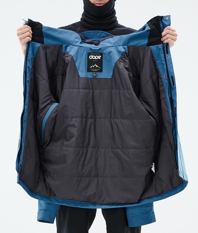 Dope Blizzard Full Zip Skijakke Herre Blue Steel, Bilde 9 av 9