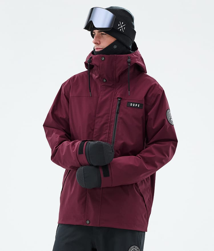 Dope Blizzard Full Zip Snowboardjakke Herre Burgundy, Bilde 1 av 10
