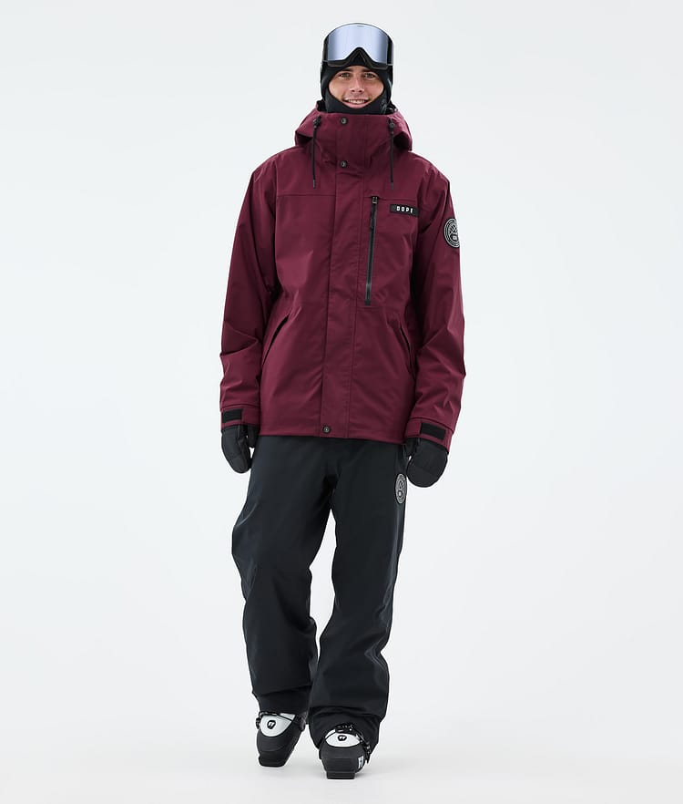 Dope Blizzard Full Zip Skijakke Herre Burgundy, Bilde 3 av 10