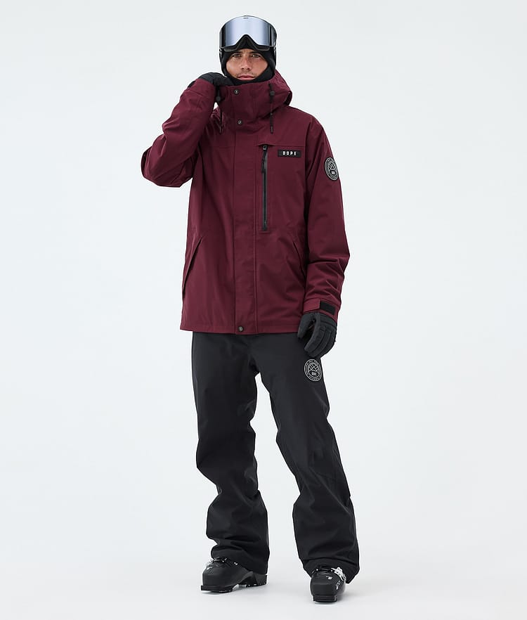 Dope Blizzard Full Zip Skijakke Herre Burgundy, Image 2 of 9