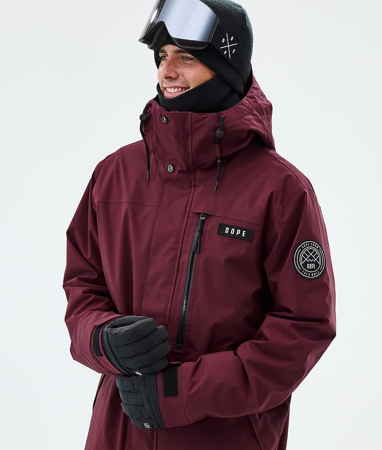 Dope Blizzard Full Zip Skijakke Herre Burgundy, Image 4 of 9