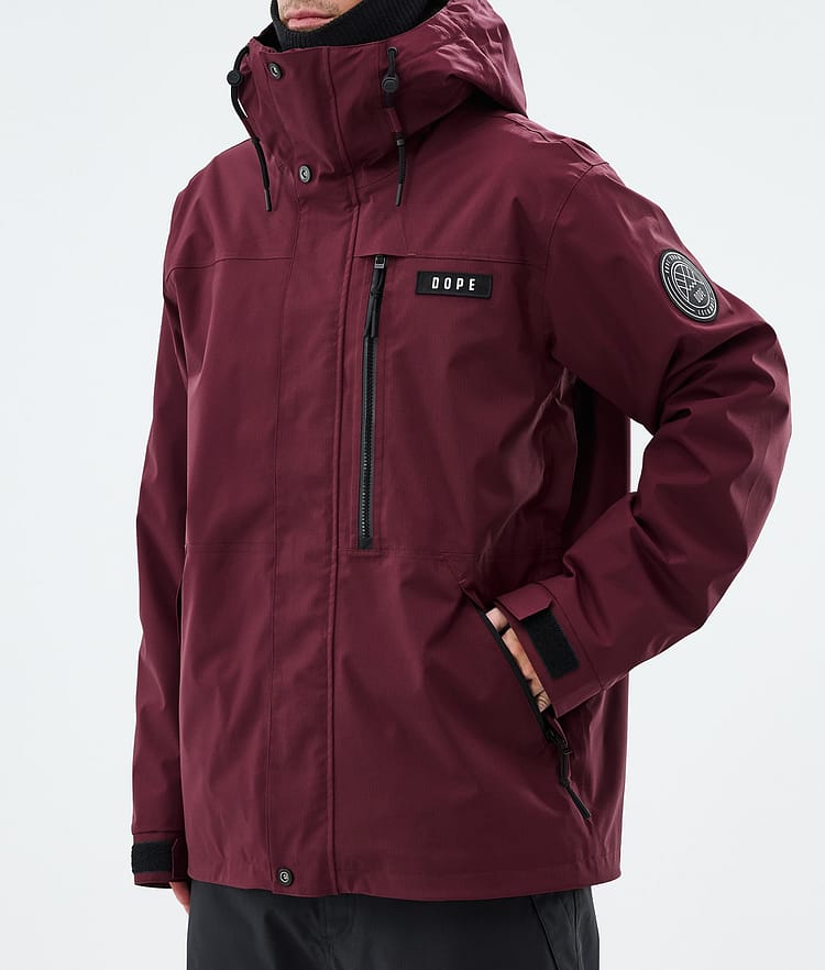 Dope Blizzard Full Zip Skijakke Herre Burgundy, Image 7 of 9