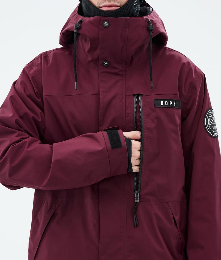 Dope Blizzard Full Zip Snowboardjakke Herre Burgundy, Bilde 9 av 10