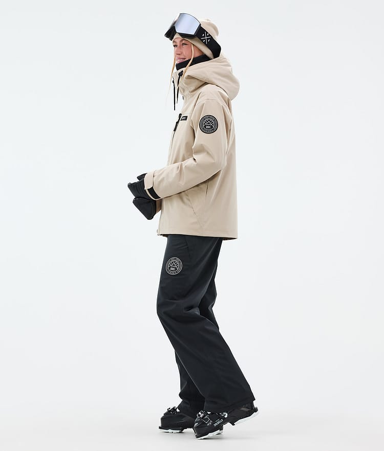 Dope Blizzard W Full Zip Skijakke Dame Sand, Bilde 3 av 9