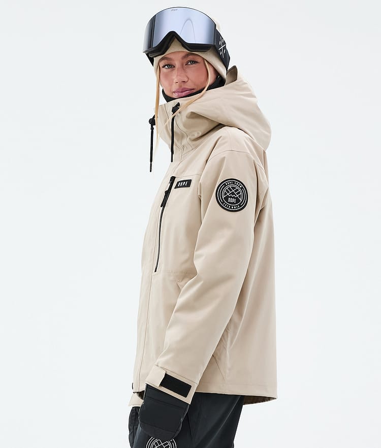 Dope Blizzard W Full Zip Skijakke Dame Sand, Bilde 5 av 9