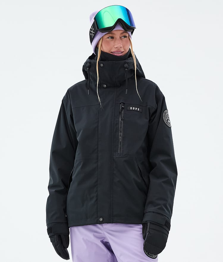 Dope Blizzard W Full Zip Skijakke Dame Black, Bilde 1 av 9