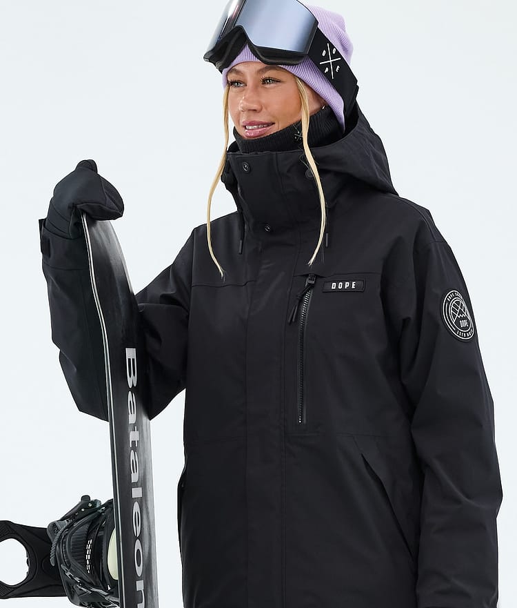 Dope Blizzard W Full Zip Snowboardjakke Dame Black, Image 4 of 9
